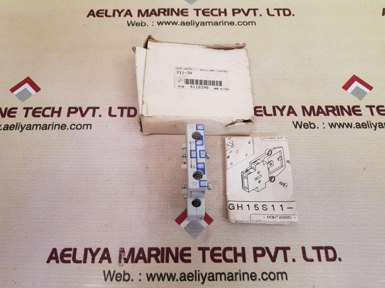 Ghisalba Gh15S11-3A Auxiliary Contact 10A, 690V