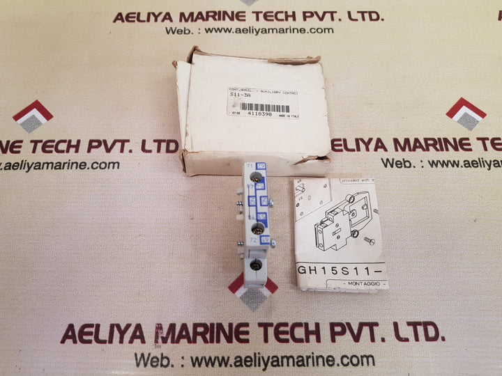 Ghisalba Gh15S11-3A Auxiliary Contact 10A, 690V