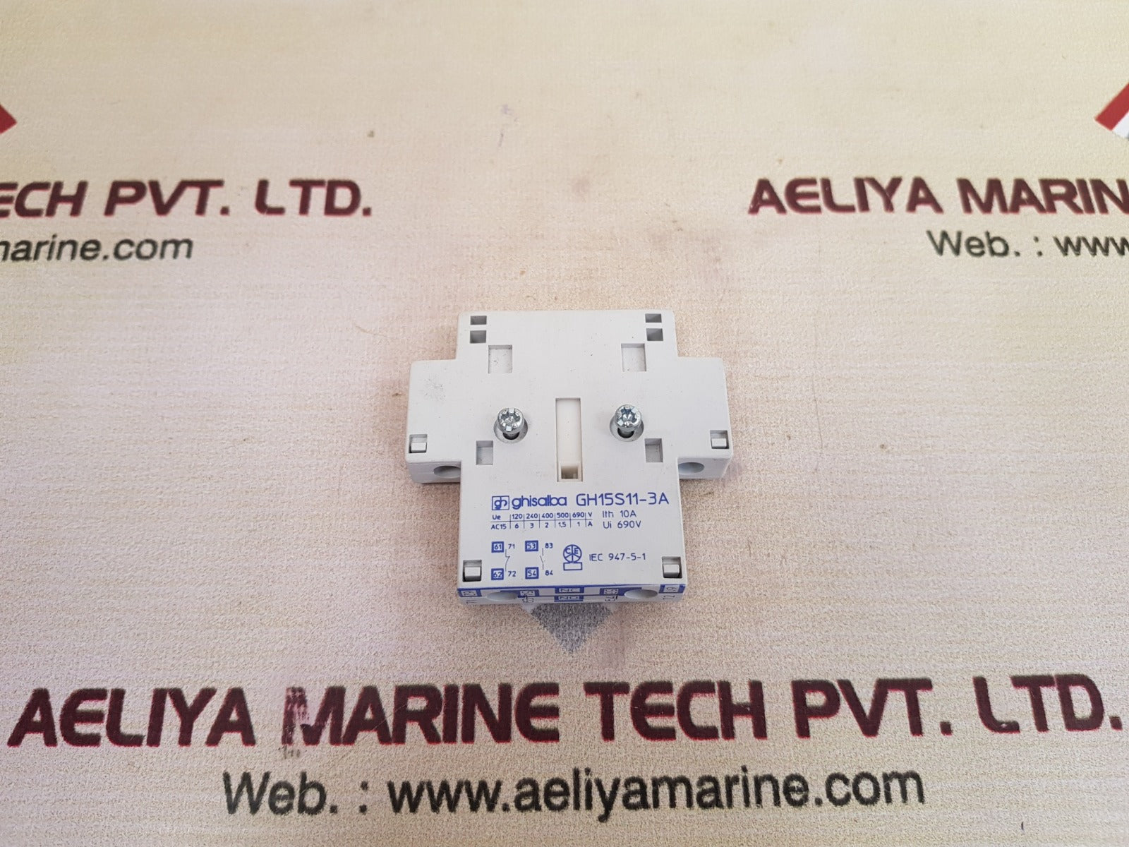 Ghisalba Gh15S11-3A Auxiliary Contact 10A, 690V