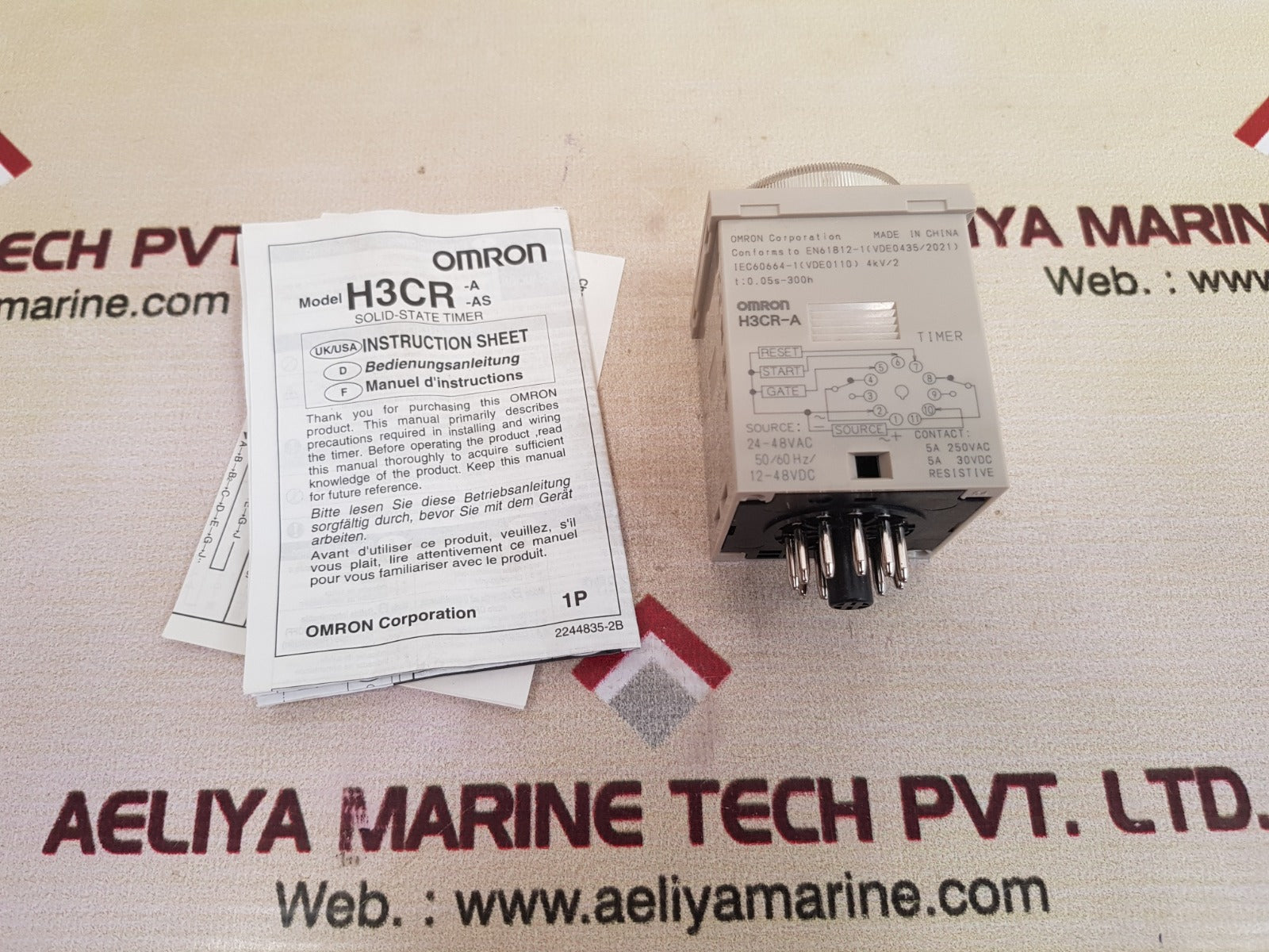 Omron H3Cr-a Solid-state Timer 0–1.2 Min