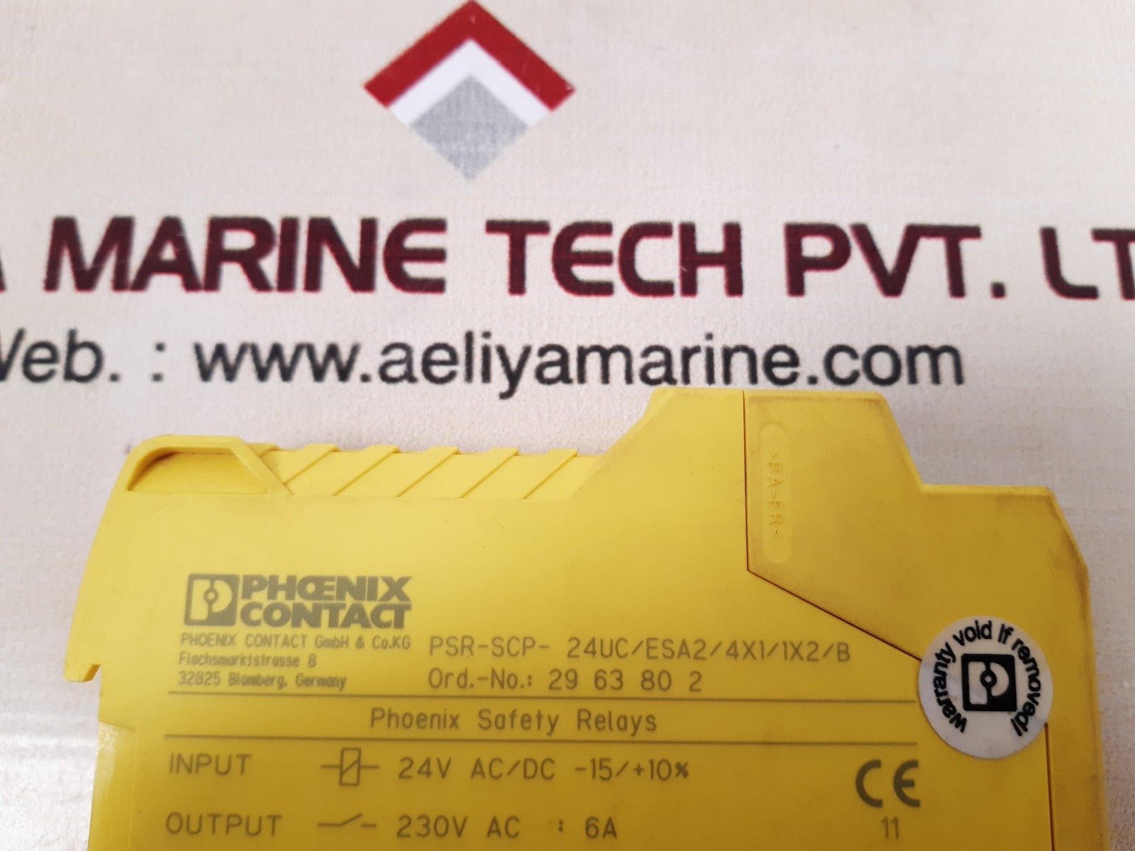 Phoenix Contact Psr-scp-24Uc/Esa2/4X1/1X2/B Safety Relay