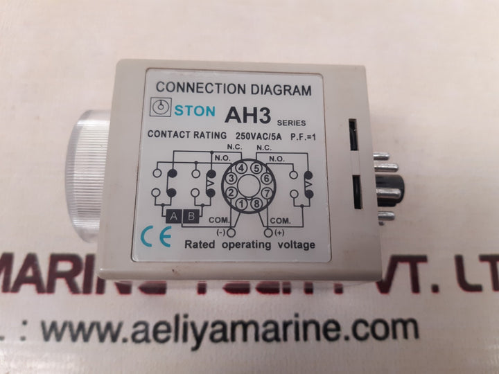 Ston Ah3-a Ston Timer Relay 250Vac/5A