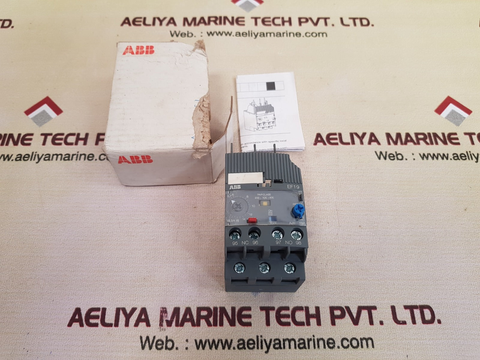 Abb Ef19-18.9 Overload Relay 1Sax121001R1105