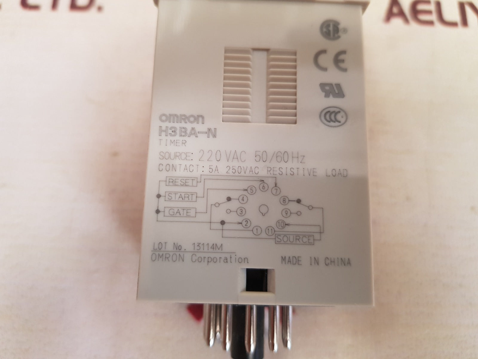 Omron H3Ba-n Solid-state Timer 0–1.2 Min, 220Vac 50/60 Hz