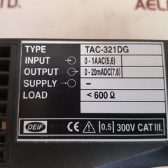 Deif Tac-321Dg Current Transducer