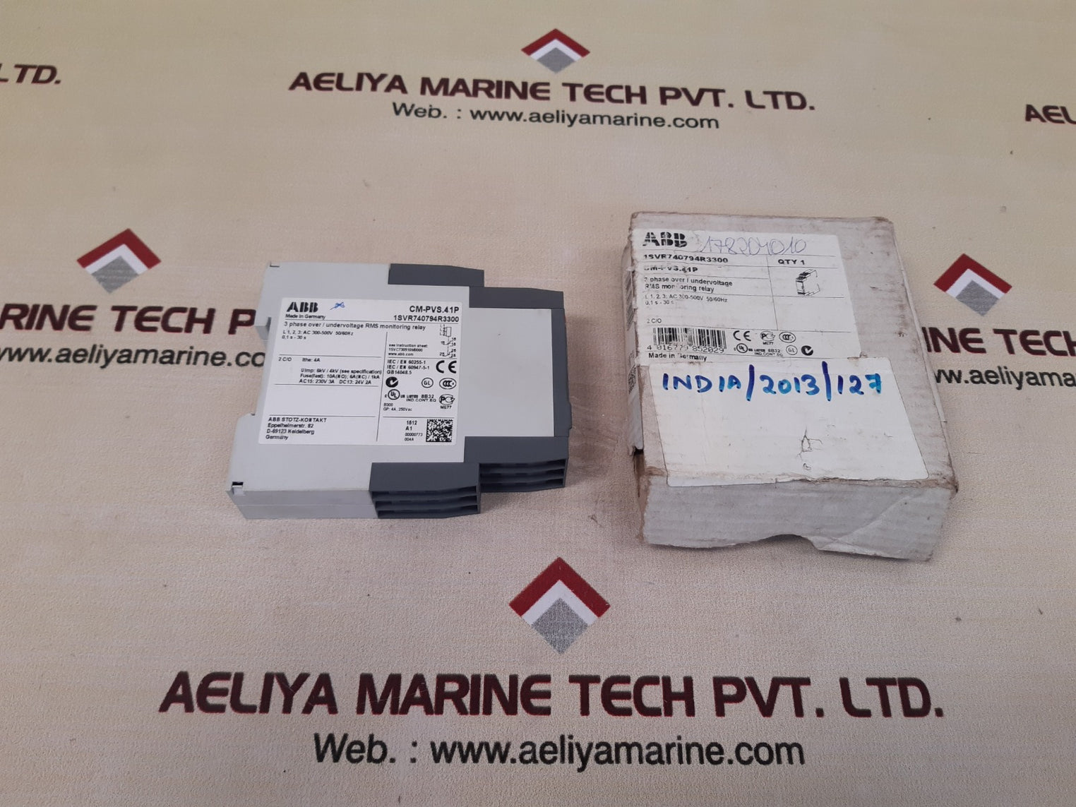 Abb Cm-pvs.41P 3-phase Over/ Undervoltage Monitoring Relay 1Svr740794R3300