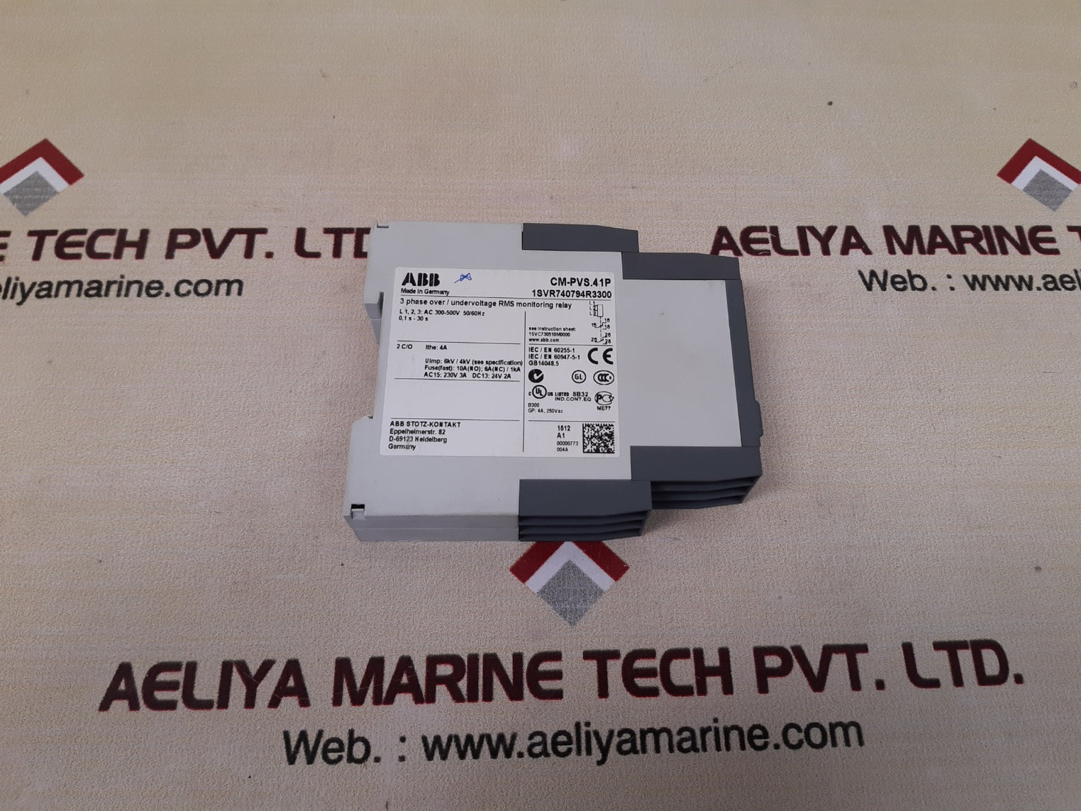 Abb Cm-pvs.41P 3-phase Over/ Undervoltage Monitoring Relay 1Svr740794R3300