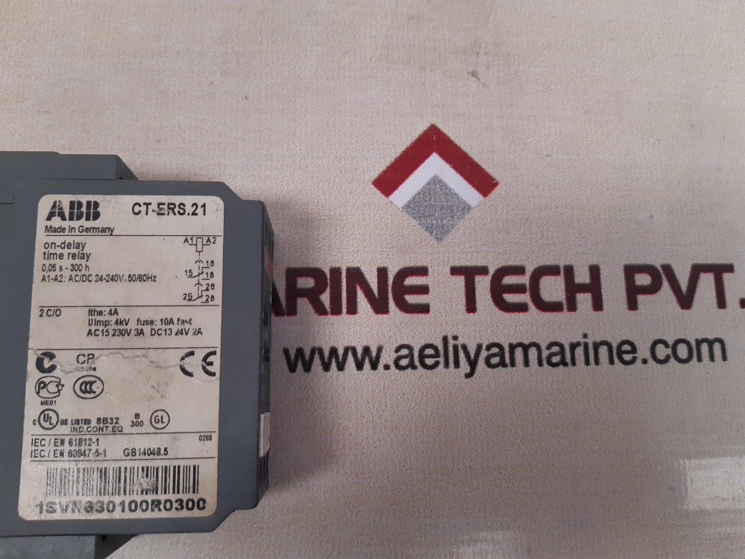 Abb ct-ers.21 time relay on-delay 1svr630100r0300