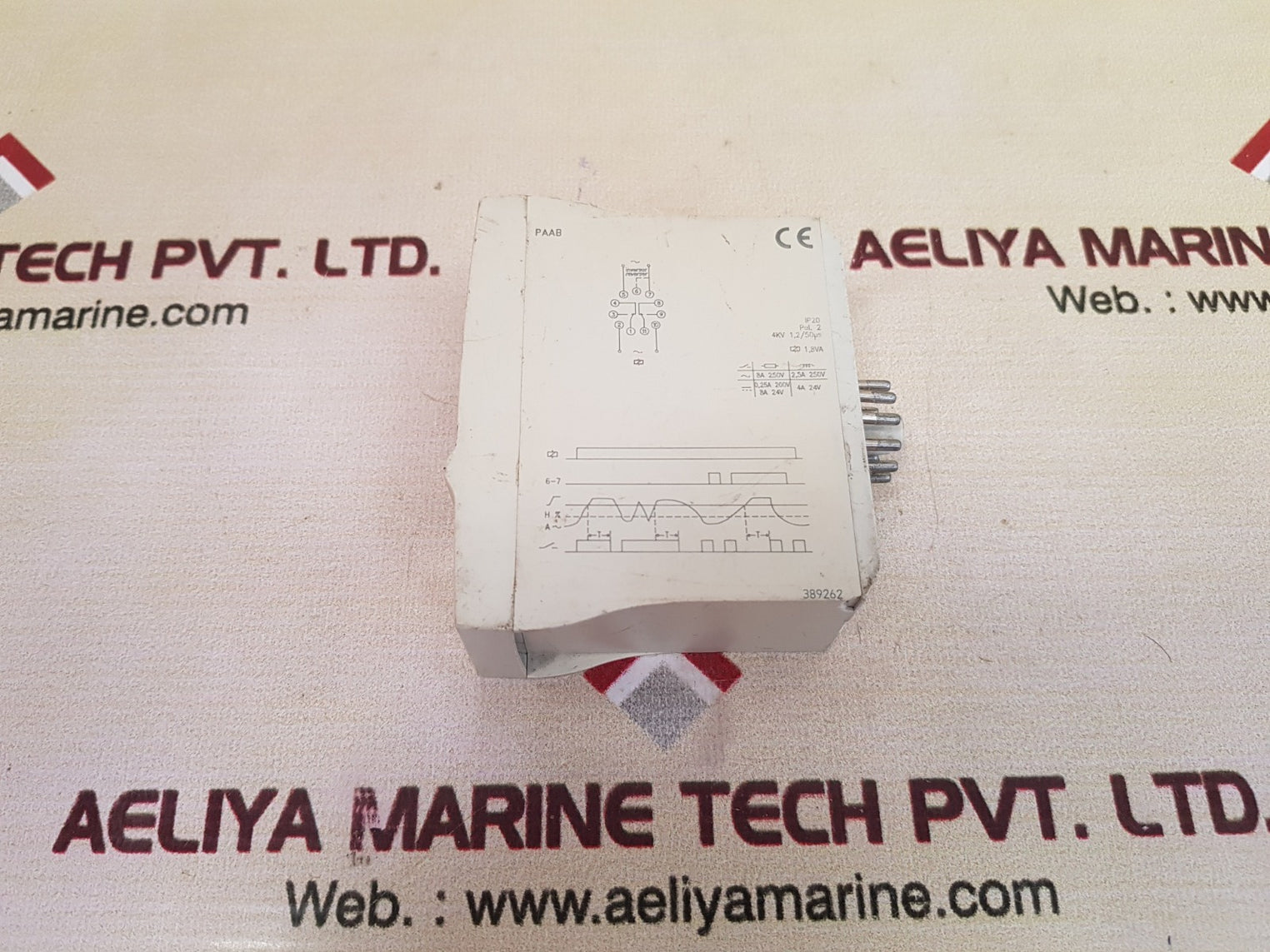 Elteco Paab 110 1A Voltage Control Relay 110-125V~ 50/60Hz