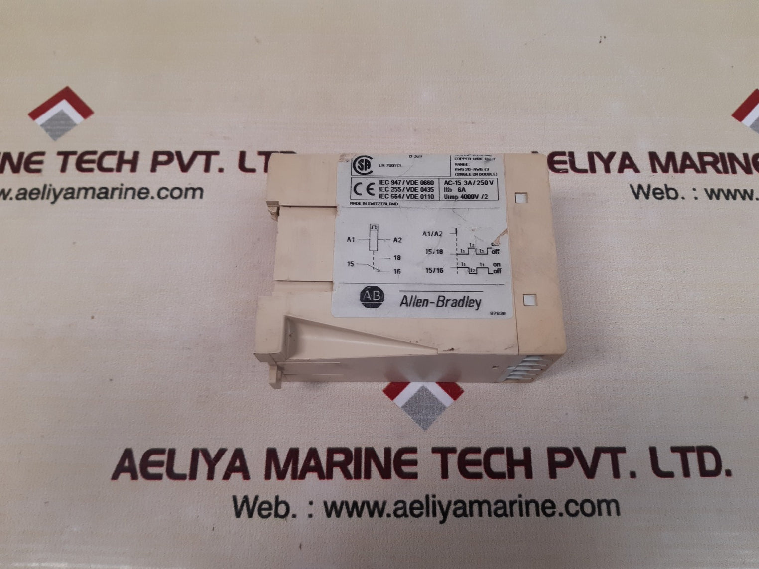 Allen-bradley 700-fsr36ca2 ser a timing relay