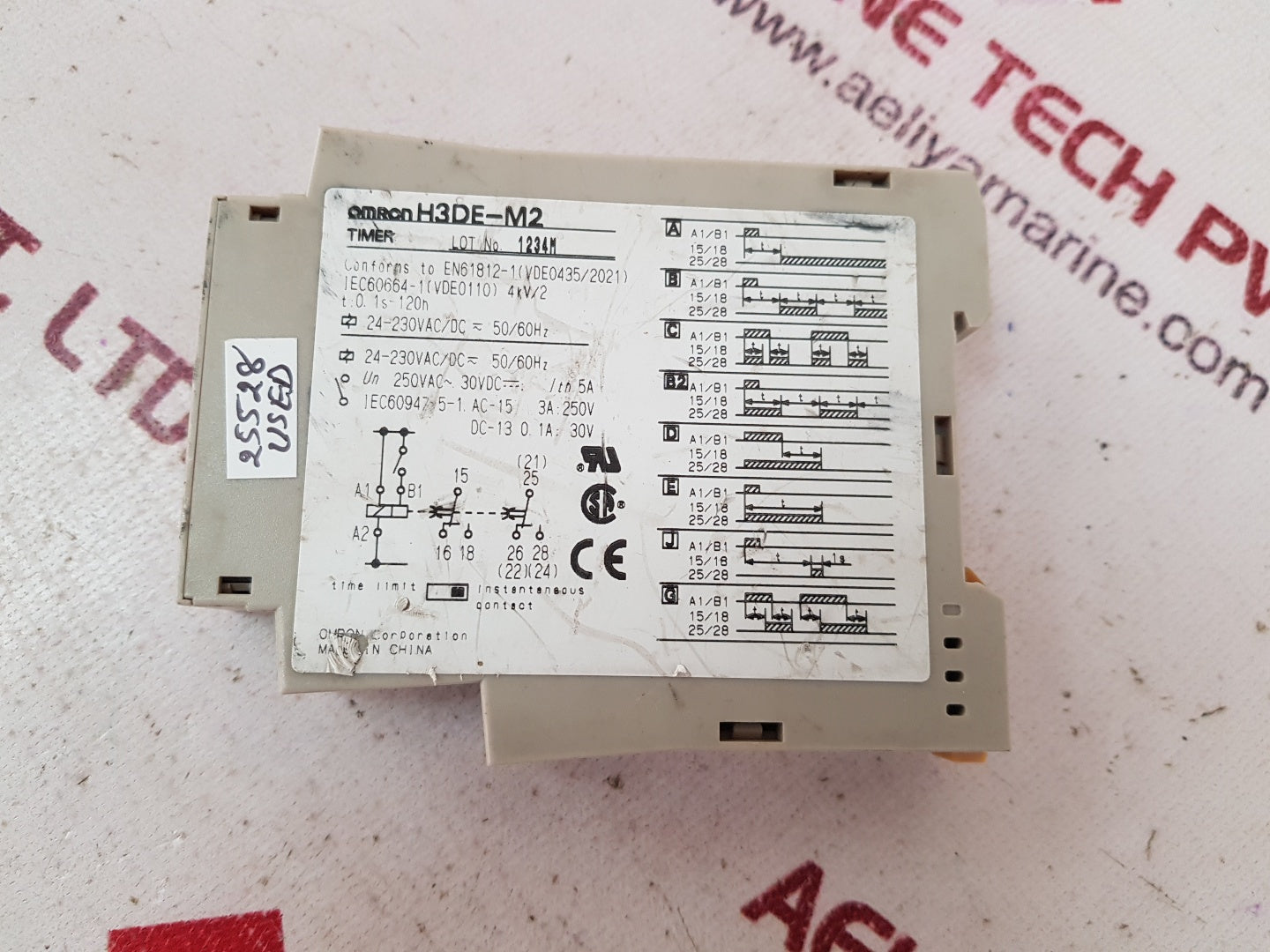 Omron h3de-m2 time delay relay