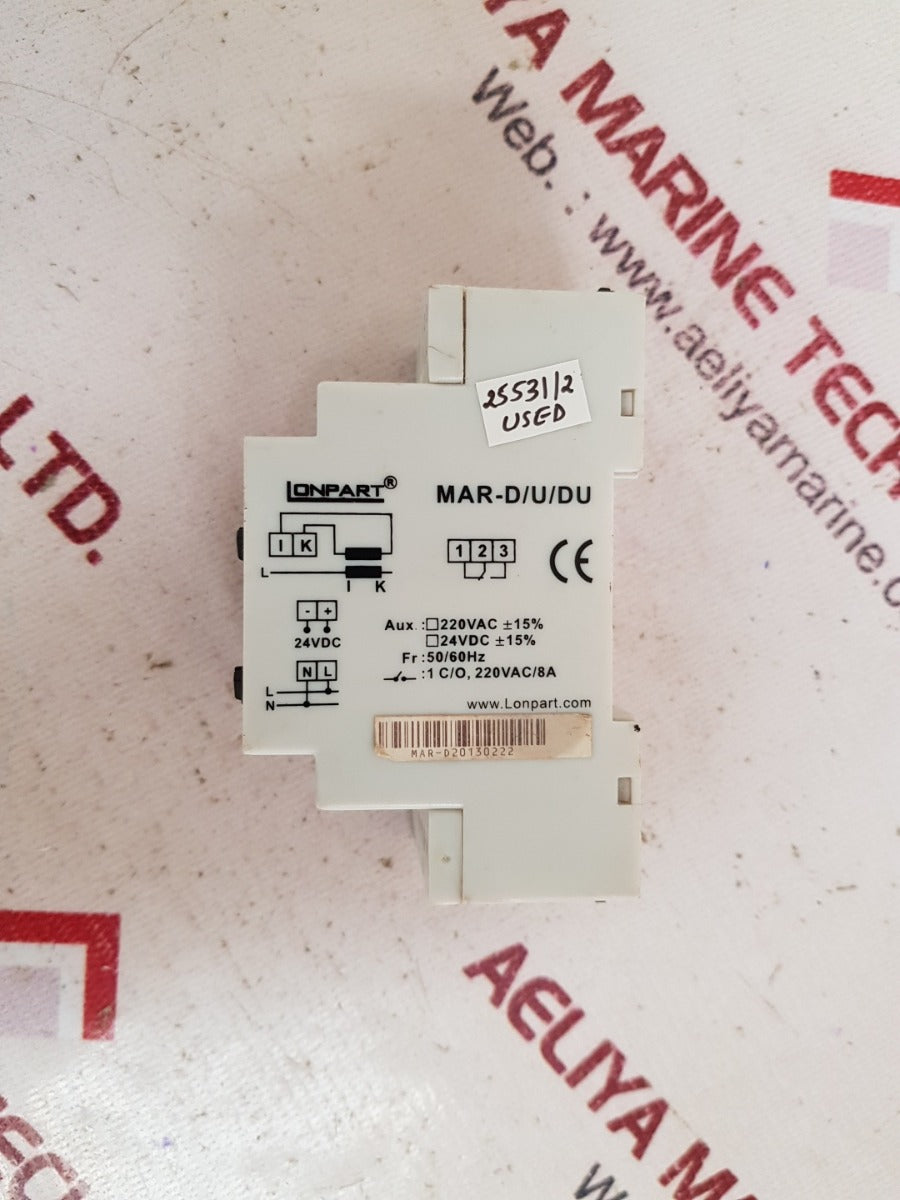 Lonpart mar-d undercurrent relay mar-d/u/du
