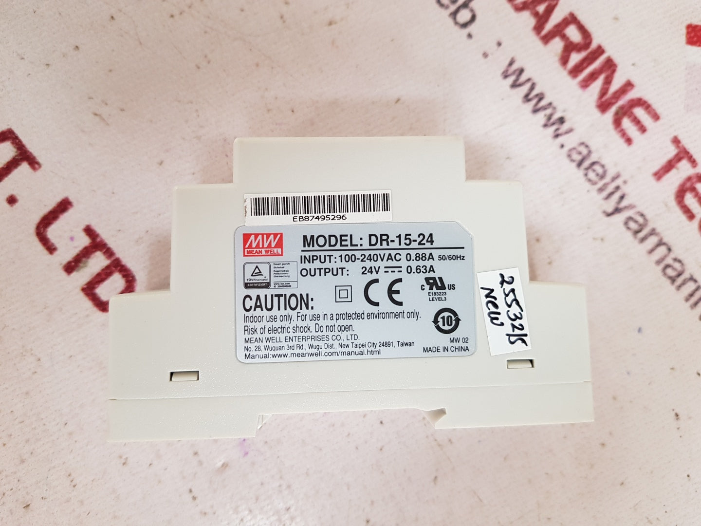 Mean well dr-15-24 power supply 100-240vac 50/60hz