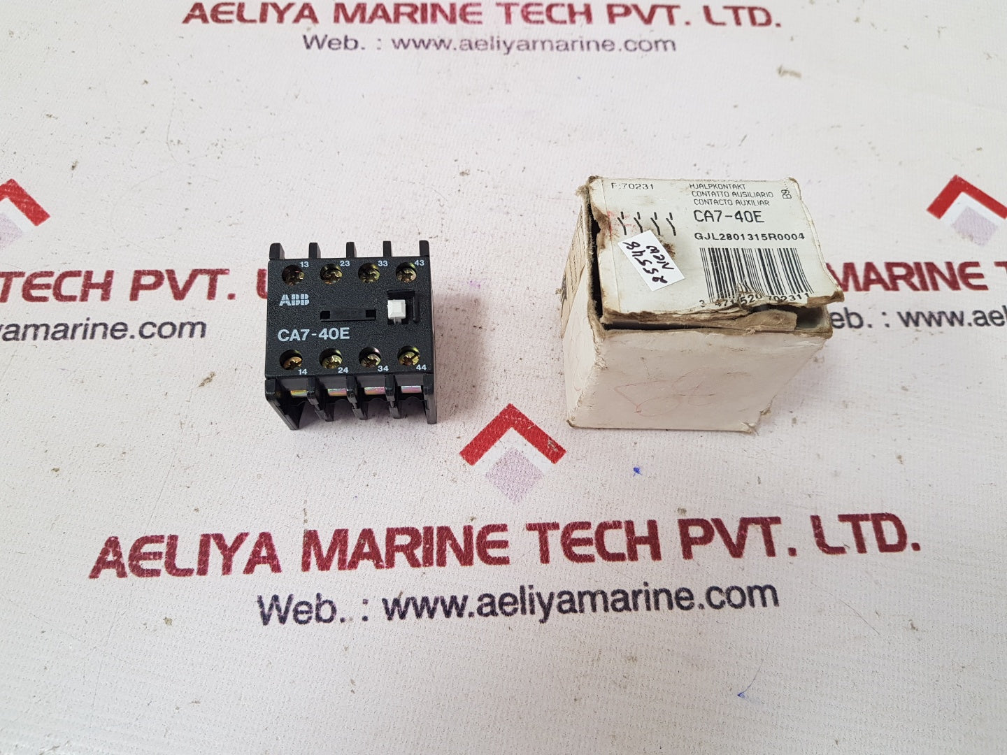 Abb ca7-40e auxiliary contact block