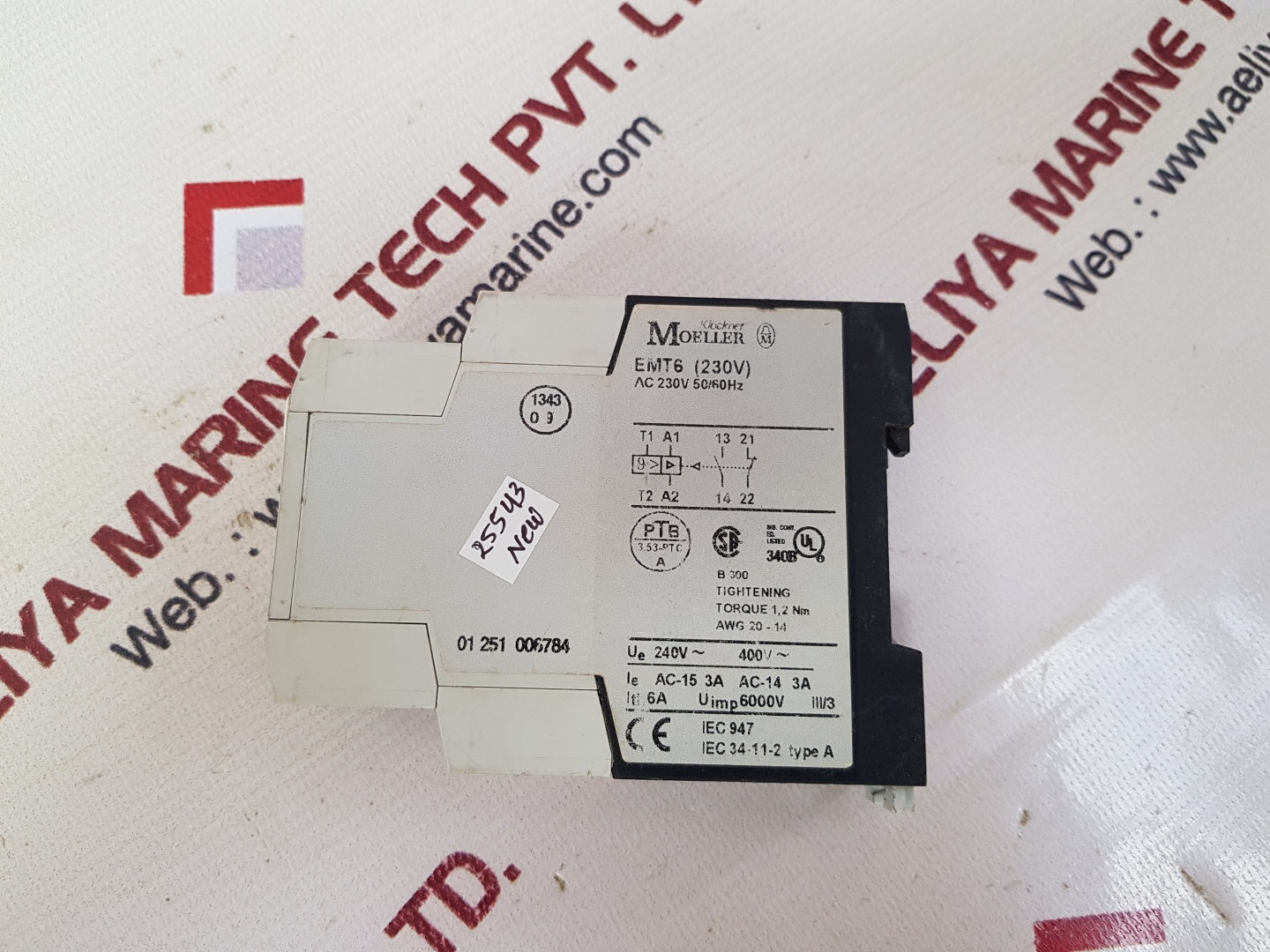 Klockner moeller emt6 (230v) thermistor overload relay ac 230v 50/60hz