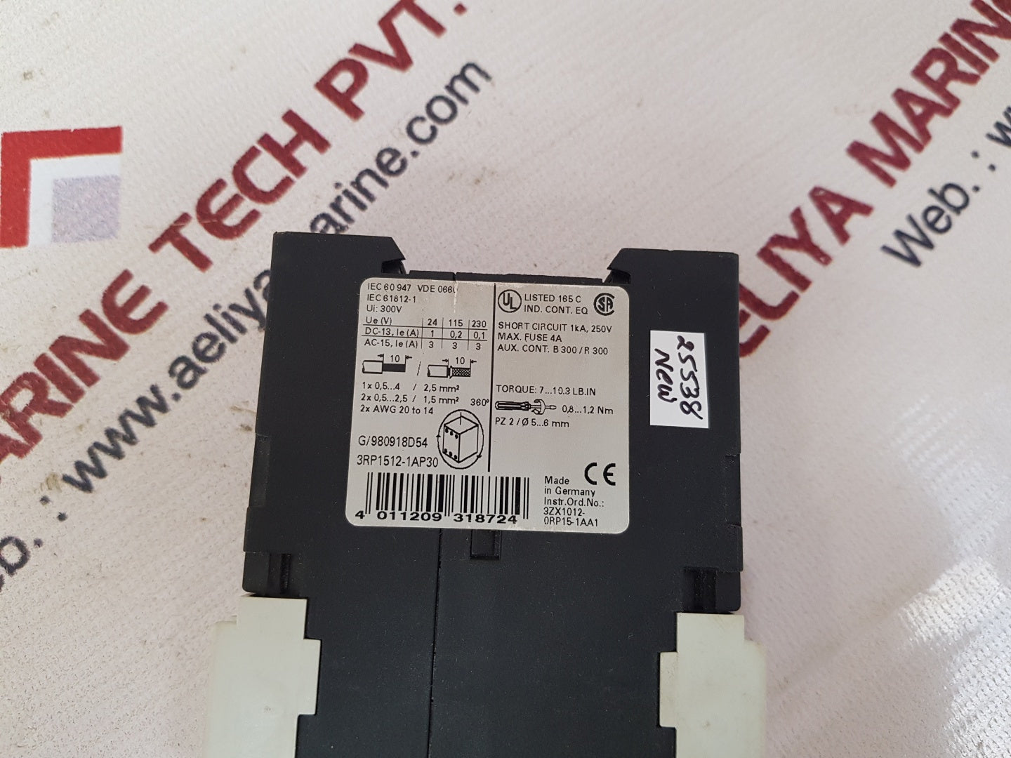 Siemens 3rp1512-1ap30 time relay on delay 1.5s-30s