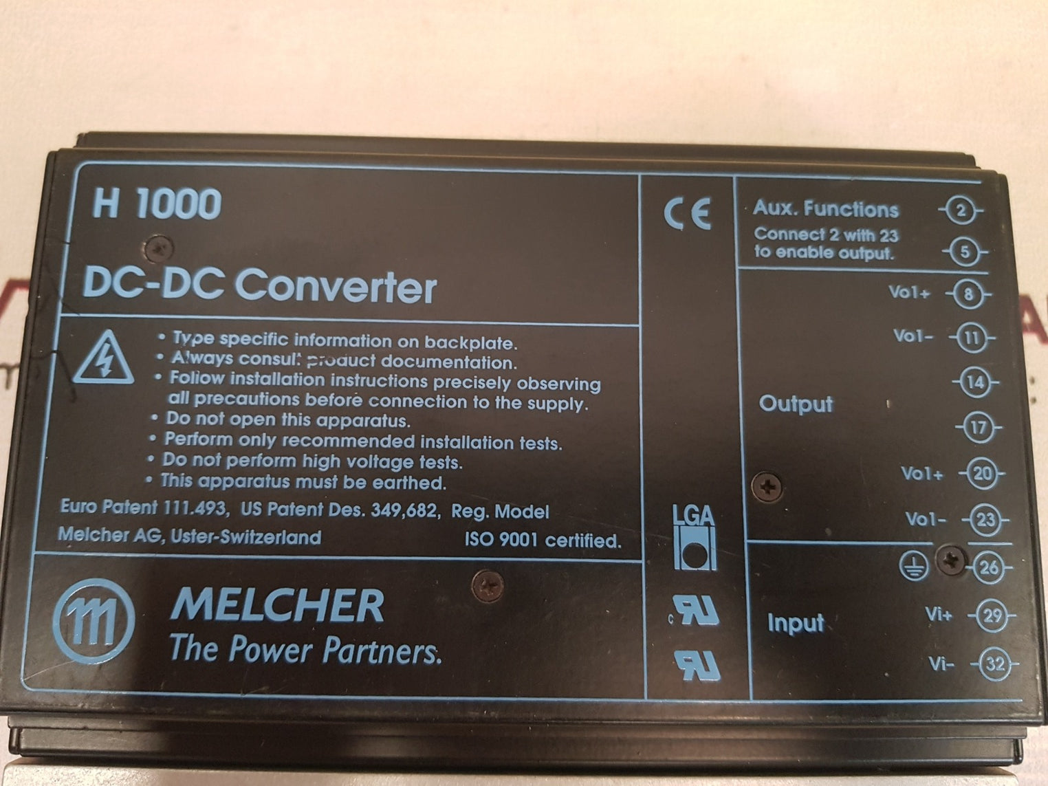 Melcher H 1000 24H 1901-2R Dc-dc Converter