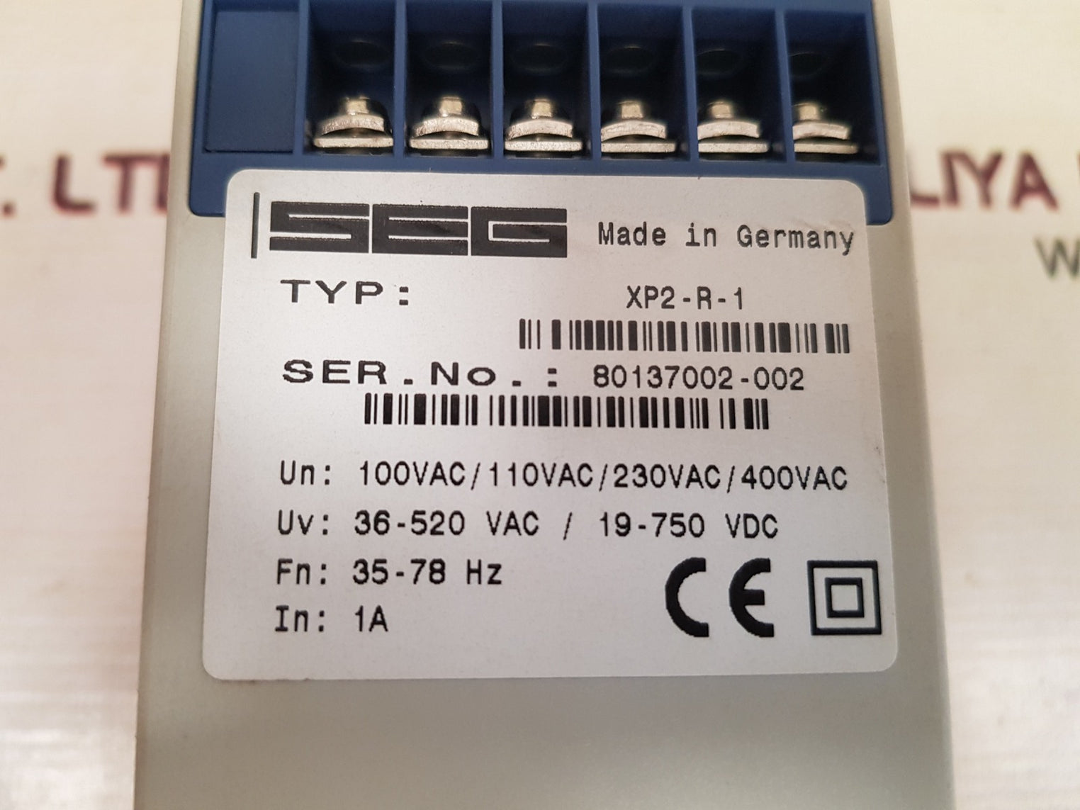 Seg Xp2-r Power And Reverse Power Protection Relay Xp2-r-1
