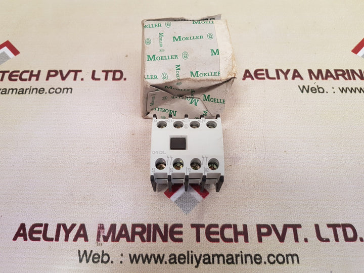 Moeller 04 Dil Auxiliary Contact Block 600Vac Max 15A, 250Vdc Max 1A