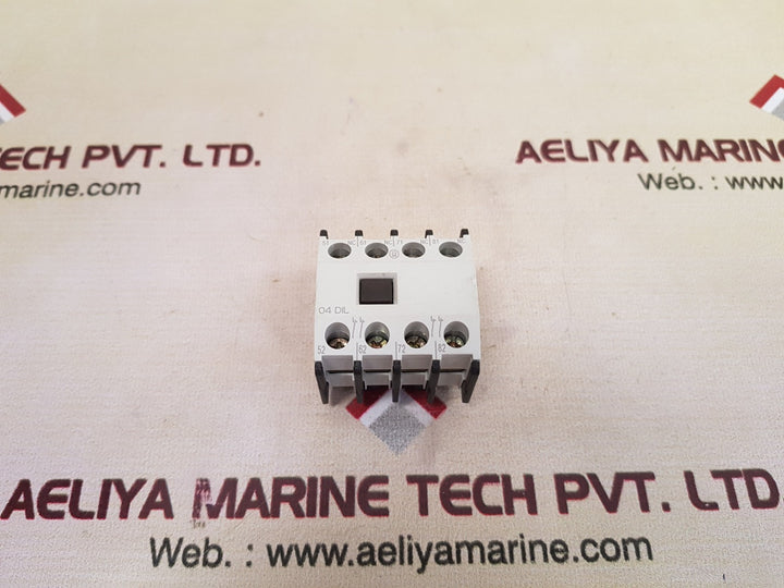 Moeller 04 Dil Auxiliary Contact Block 600Vac Max 15A, 250Vdc Max 1A