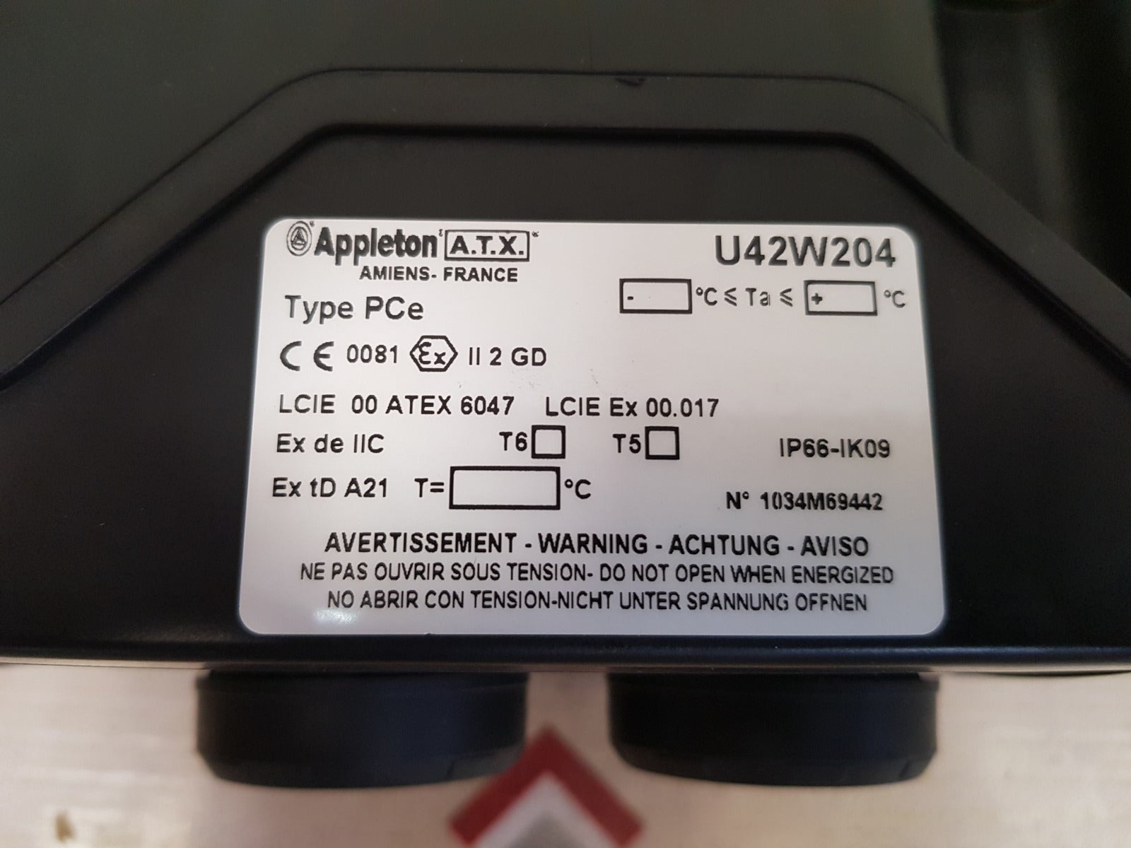 Appleton pce u42w204 control station