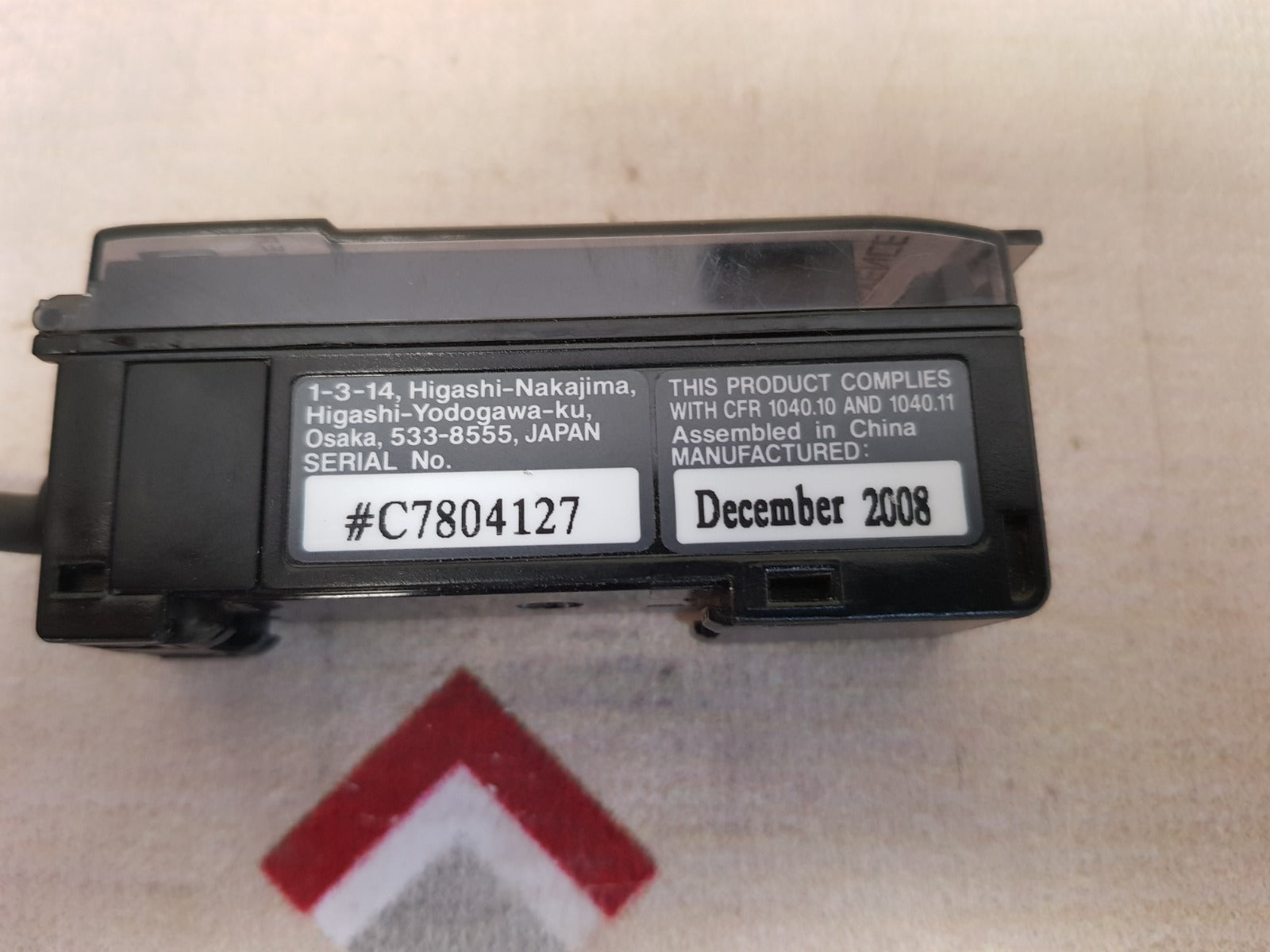 Keyence Lv-21A Digital Laser Sensor & Amplifier Unit 12-24V Dc