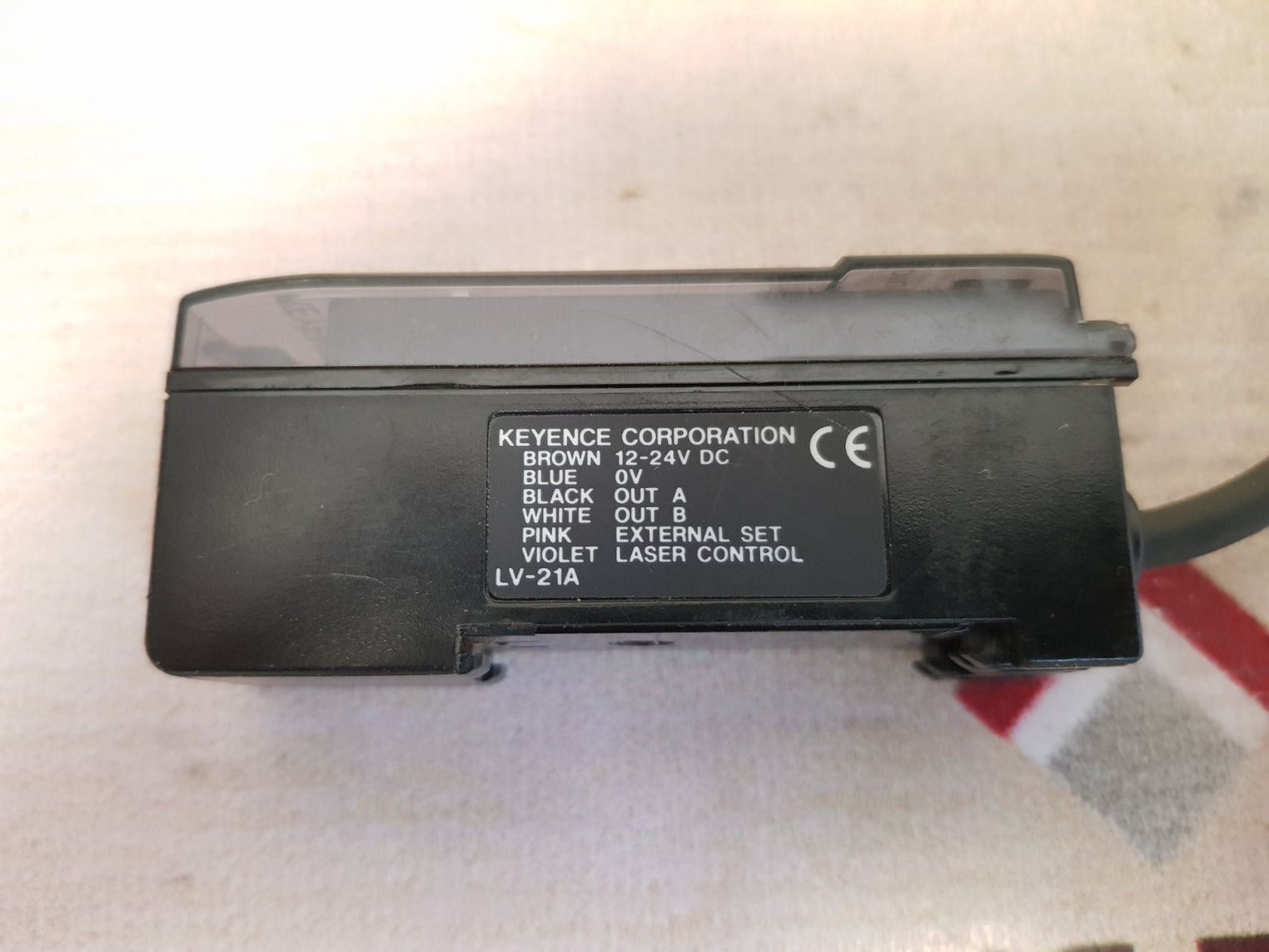 Keyence Lv-21A Digital Laser Sensor & Amplifier Unit 12-24V Dc
