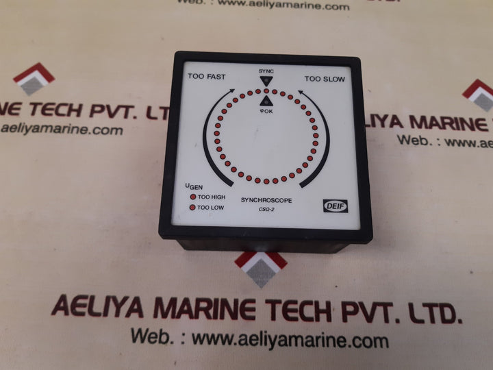 Deif csq-2 marine synchroscope relay 450v