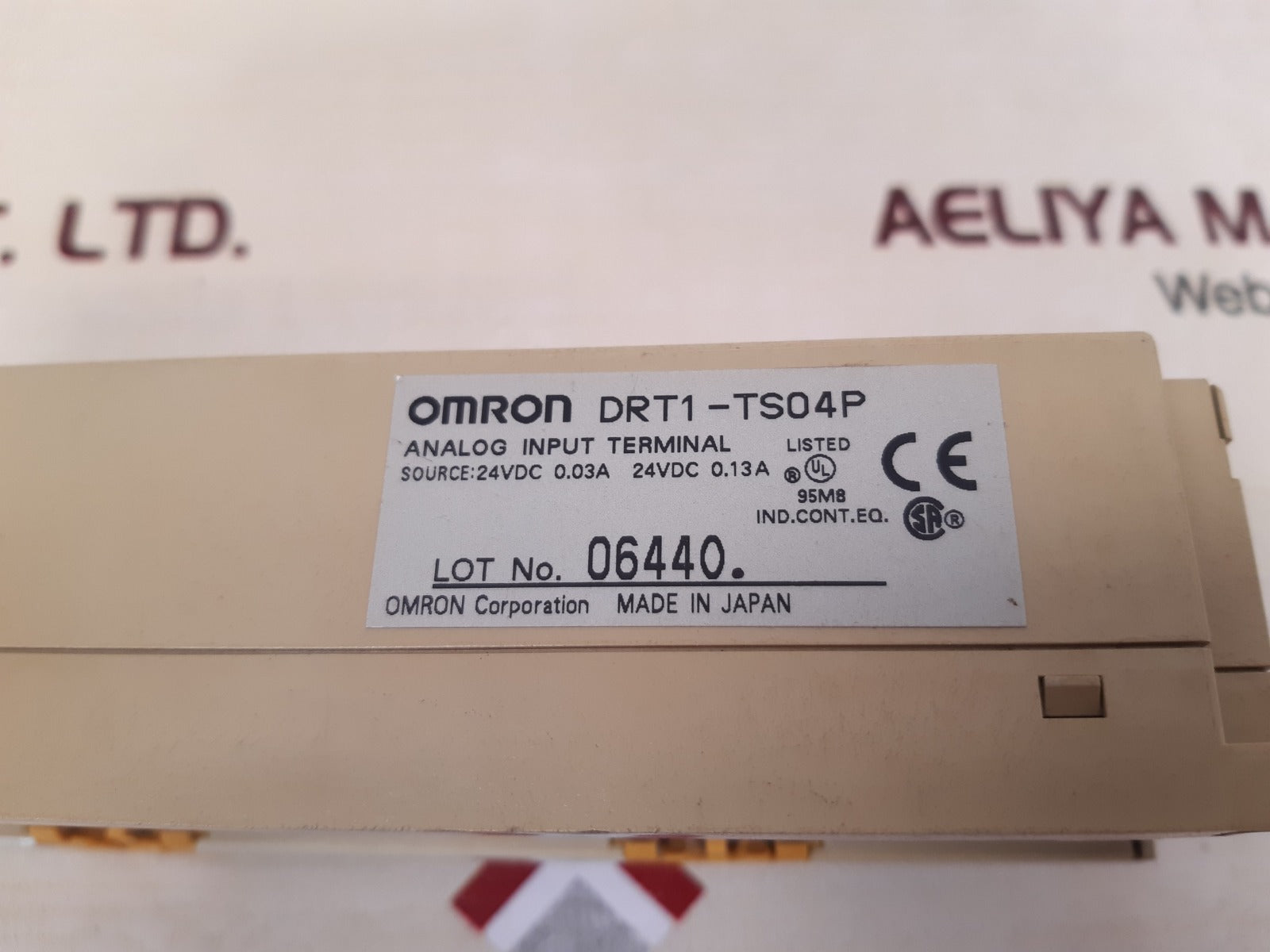 Omron Drt1-ts04P Analog Input Terminal 24Vdc 0.03A 24Vdc 0.13