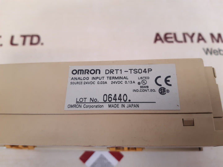 Omron Drt1-ts04P Analog Input Terminal 24Vdc 0.03A 24Vdc 0.13