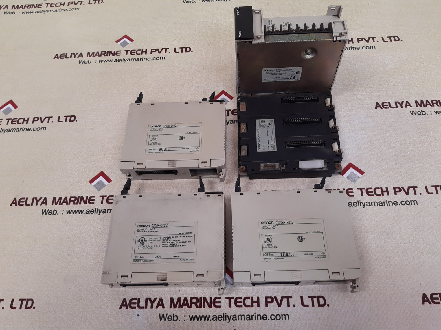 Omron C200H-ia222/C200H-oc225/Pa204 I/O Power Supply Unit With Base