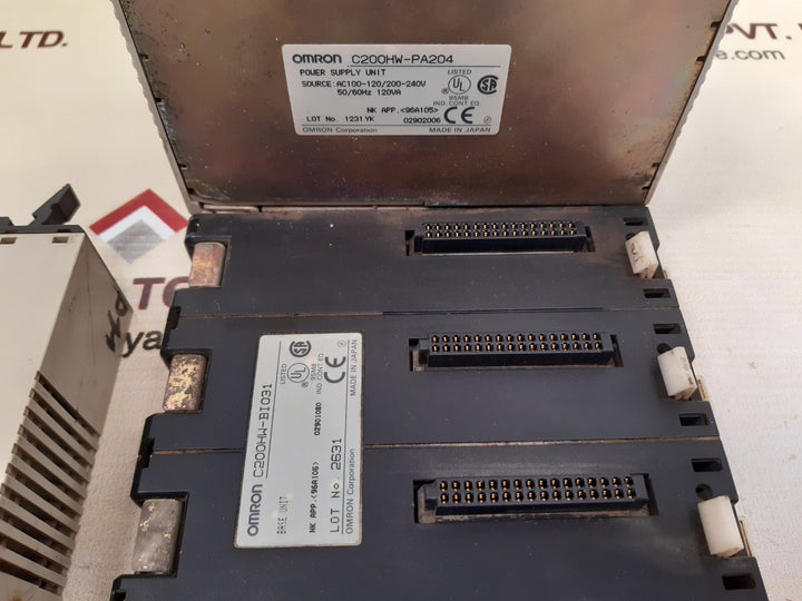 Omron C200H-ia222/C200H-oc225/Pa204 I/O Power Supply Unit With Base