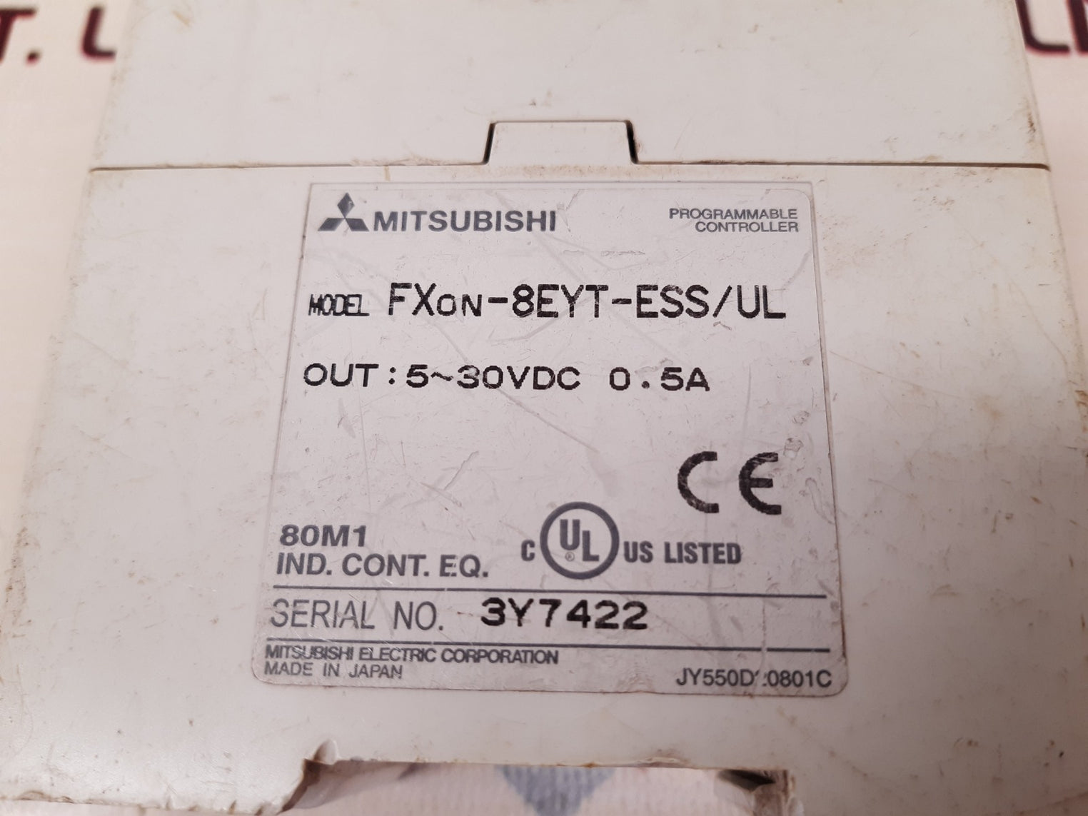 Mitsubishi 8eyt-ess ul/fxon-8eyt-ess/ul programmable controller