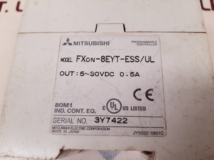 Mitsubishi 8eyt-ess ul/fxon-8eyt-ess/ul programmable controller