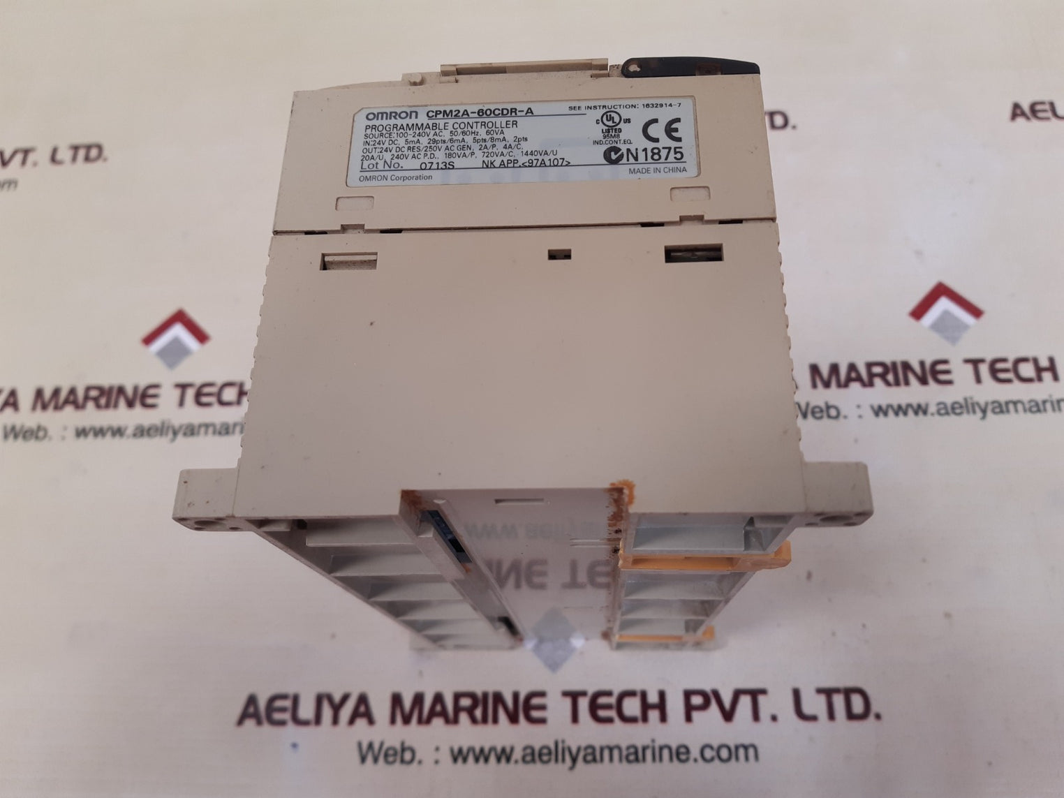 Omron Cpm2A-60Cdr-a Programmable Controller 100-240V Ac, 50/60Hz, 60V