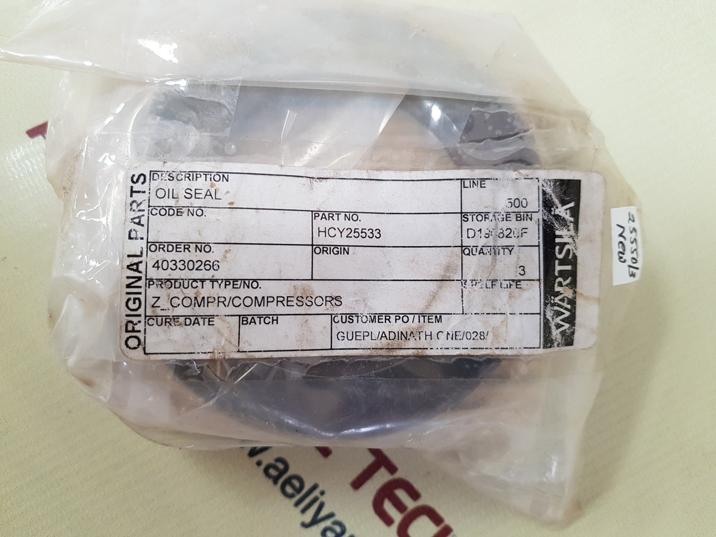 Wartsila hcy25533 oil seal  