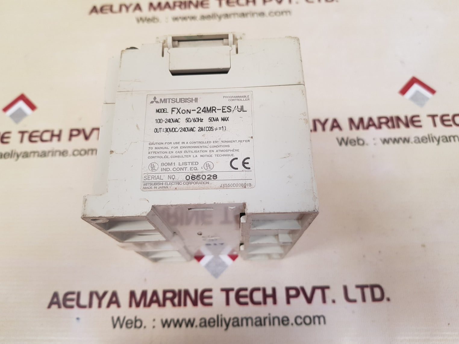 Mitsubishi Fxon-24Mr-es/Ul Plc Programmable Controller