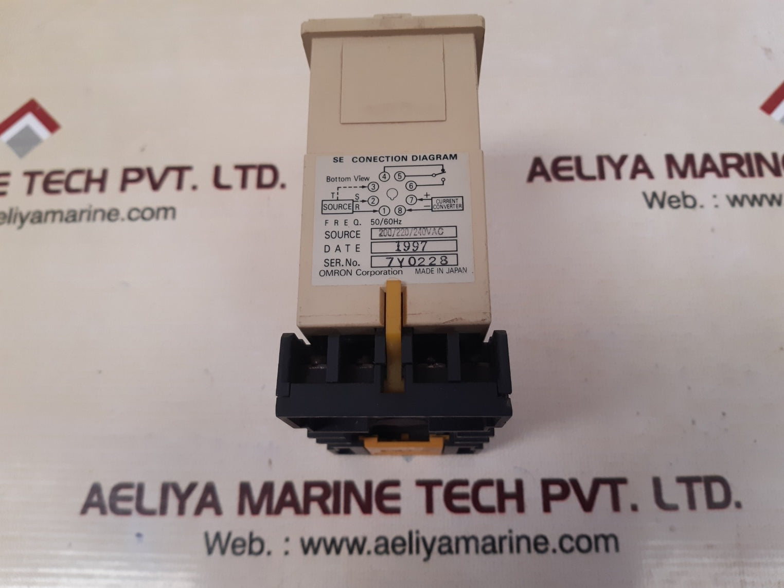 Omron Se-sp2N Motor Relay 200/220/240Vac Time 1 To 10 Sec