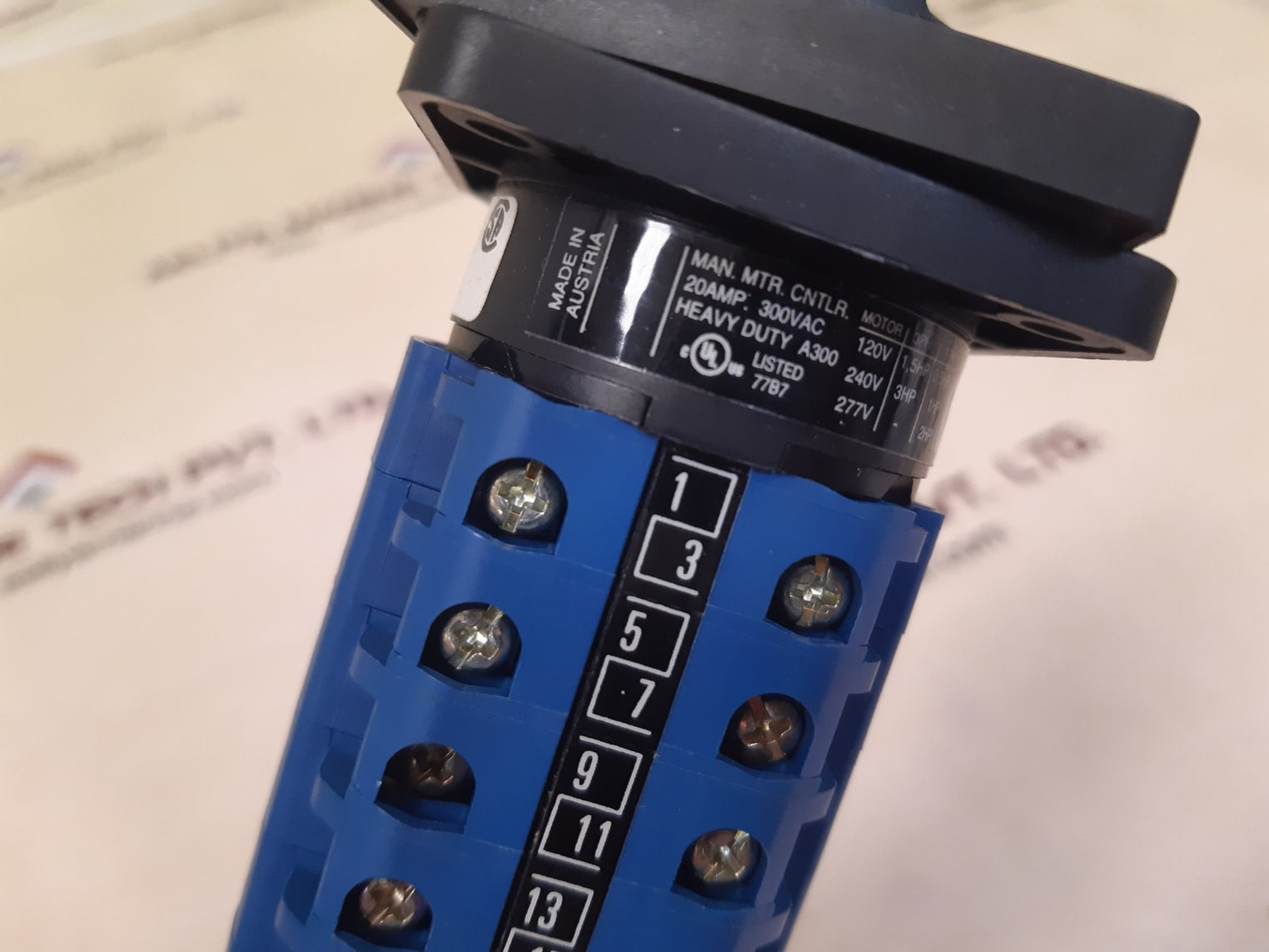 Kraus & Naimer Ca10 20Amp. 300Vac Rotary Switch