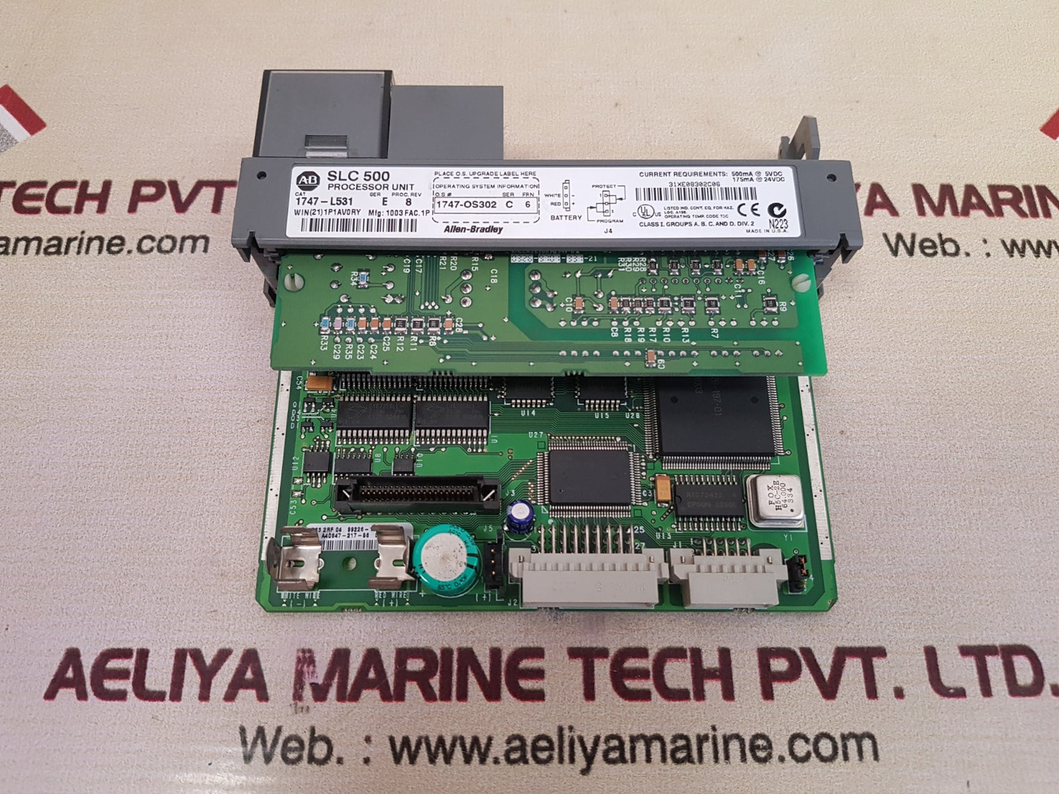 Allen-bradley 1747-l531 ser.e rev.8 slc 500 processor unit