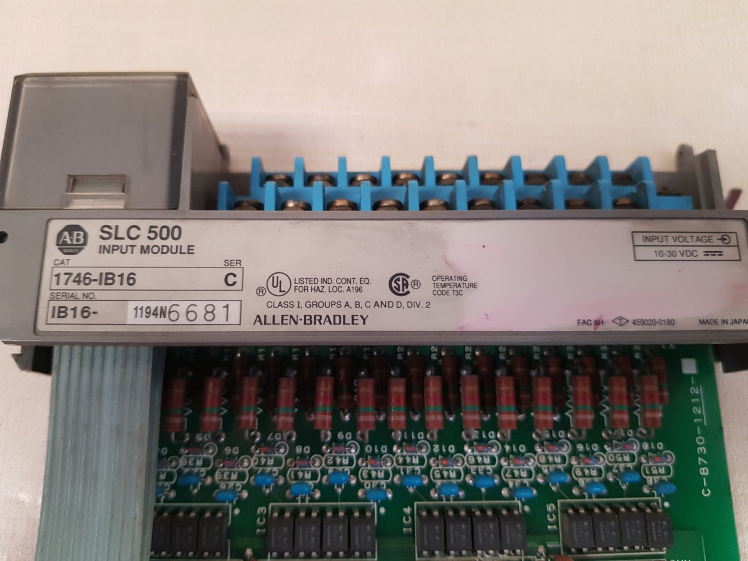 Allen-bradley 1746-ib16 Ser C Slc 500 Input Module