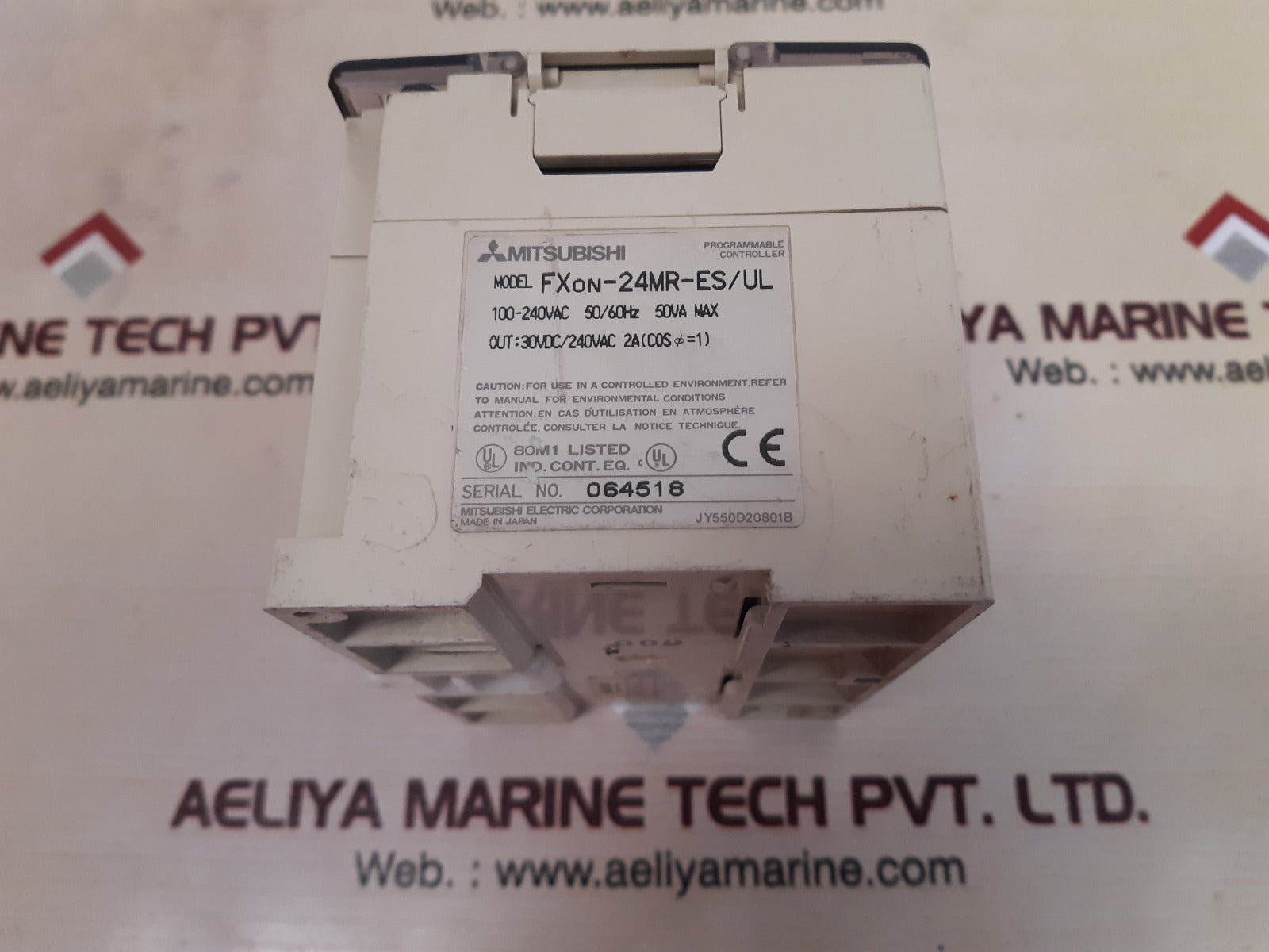 Mitsubishi melsec fxon-24mr-es/ul programmable controller