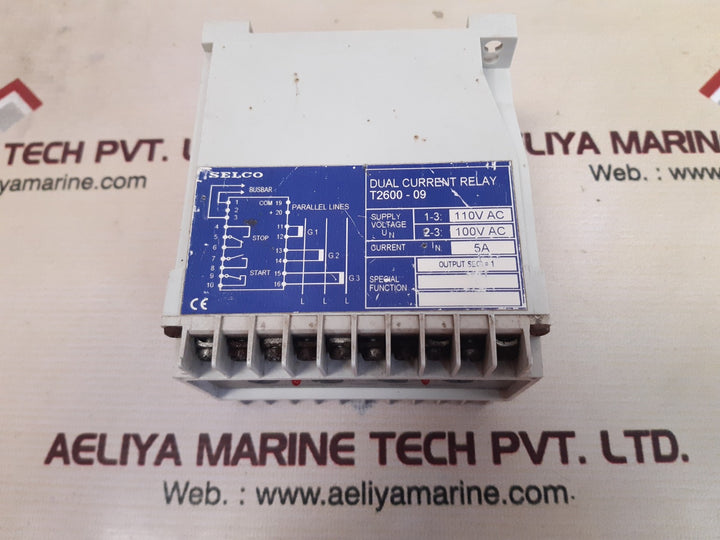 Selco T2600 Dual Current Relay T2600-09