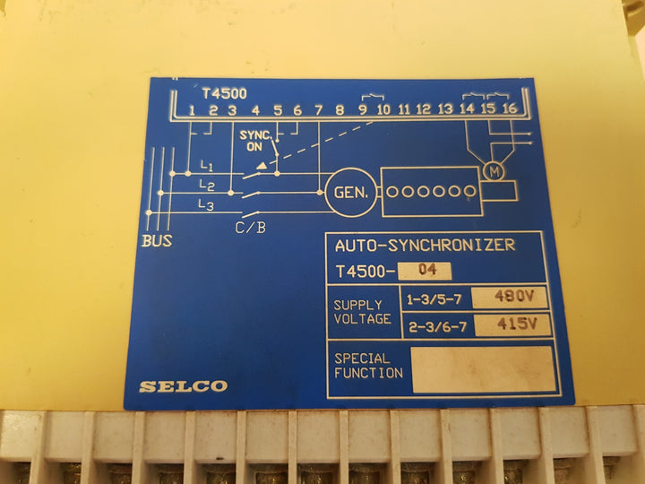 Selco t4500 auto-synchronizer t4500-04