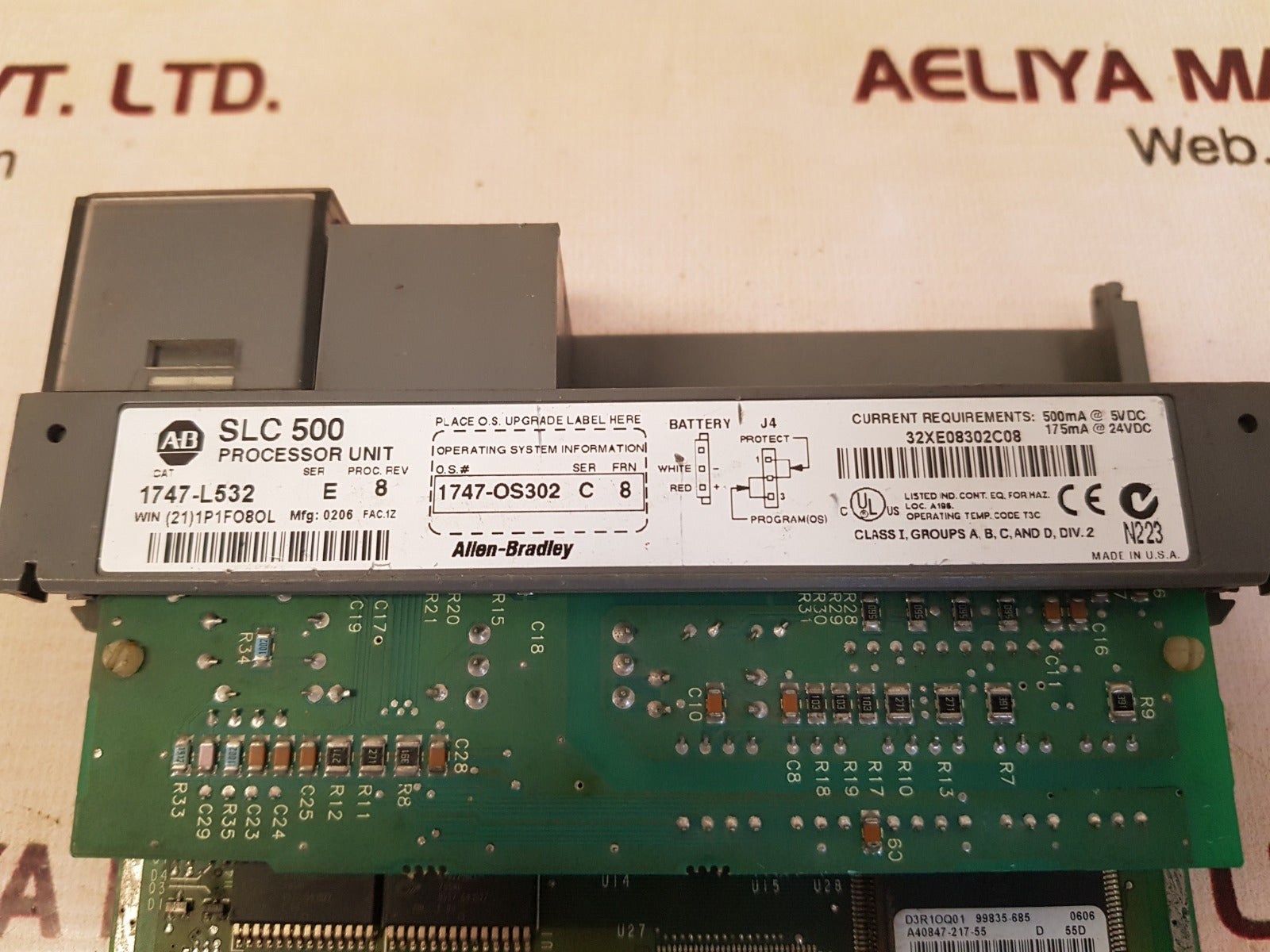 Allen-bradley 1747-l532 Ser E Processor Unit Rev 8