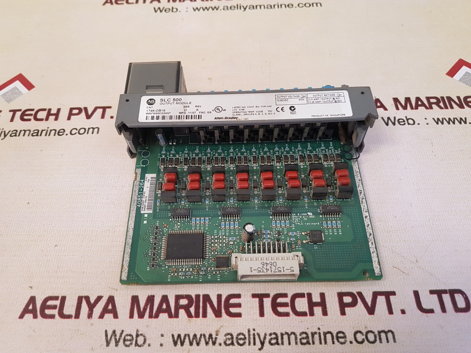 Allen-bradley 1746-ob16 Ser.D Rev.A Slc 500 Output Module