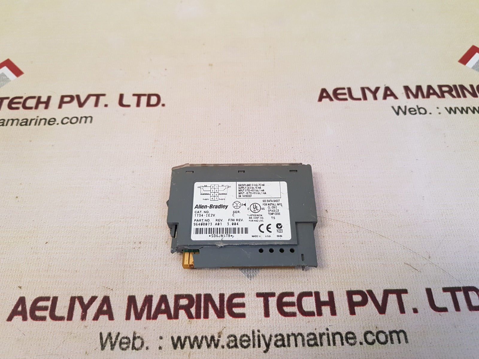 Allen-bradley 1734-ie2V Ser C Analog Voltage Input Module 96408073