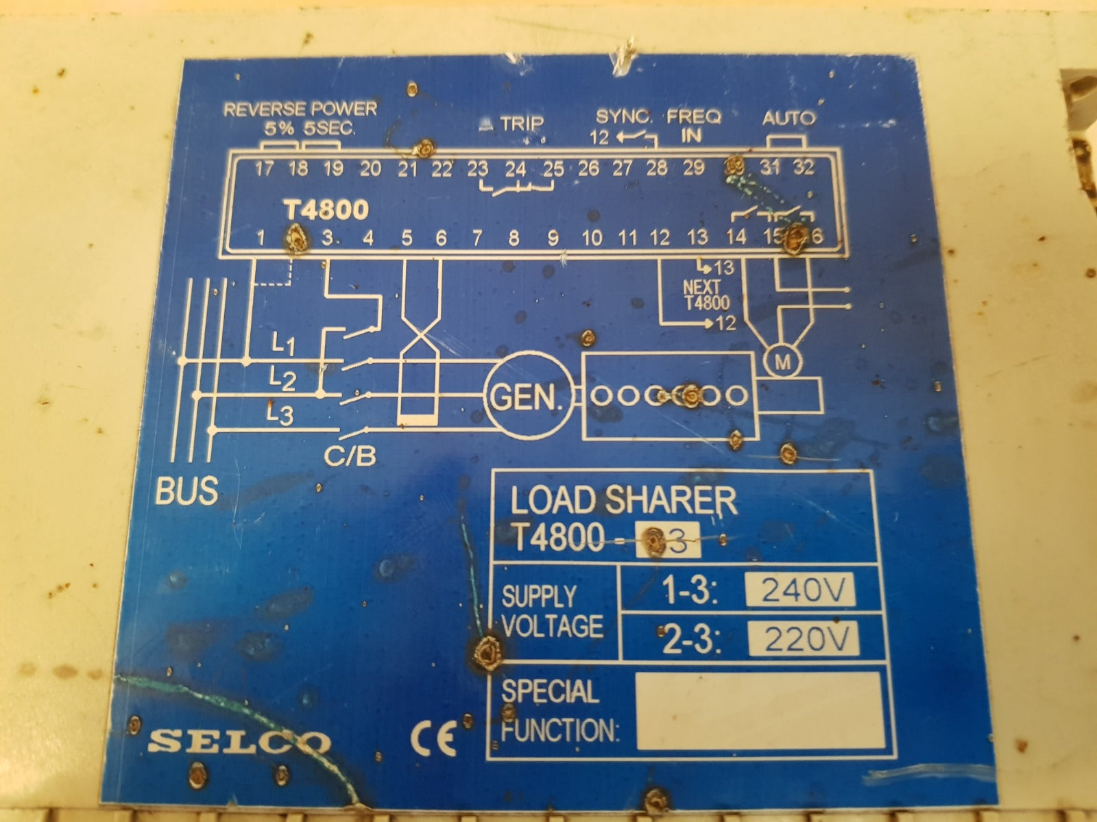 Selco t4800 load sharer t4800-03