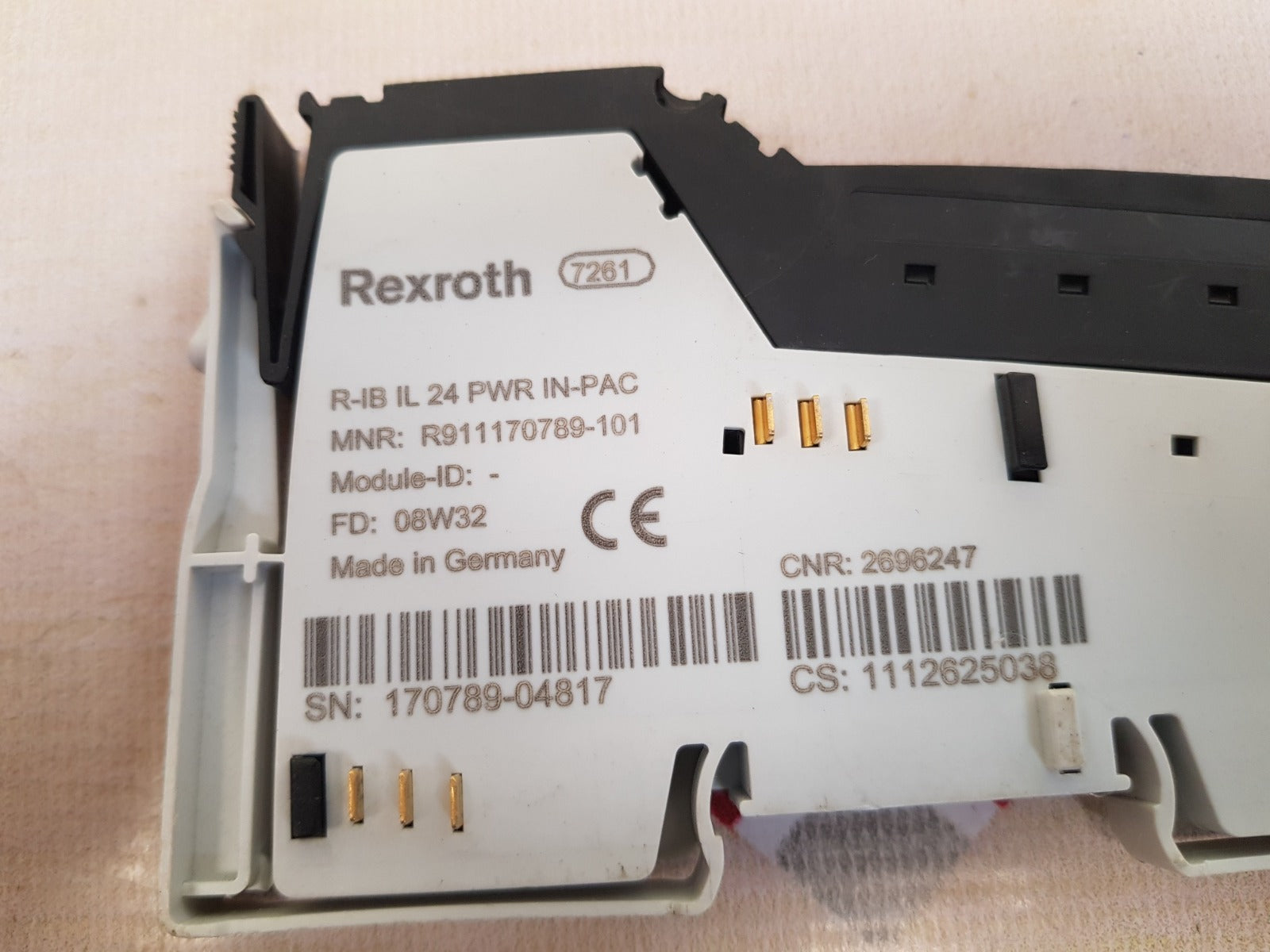 Rexroth R911170789-101 Inline Power Module Fd: 08W32