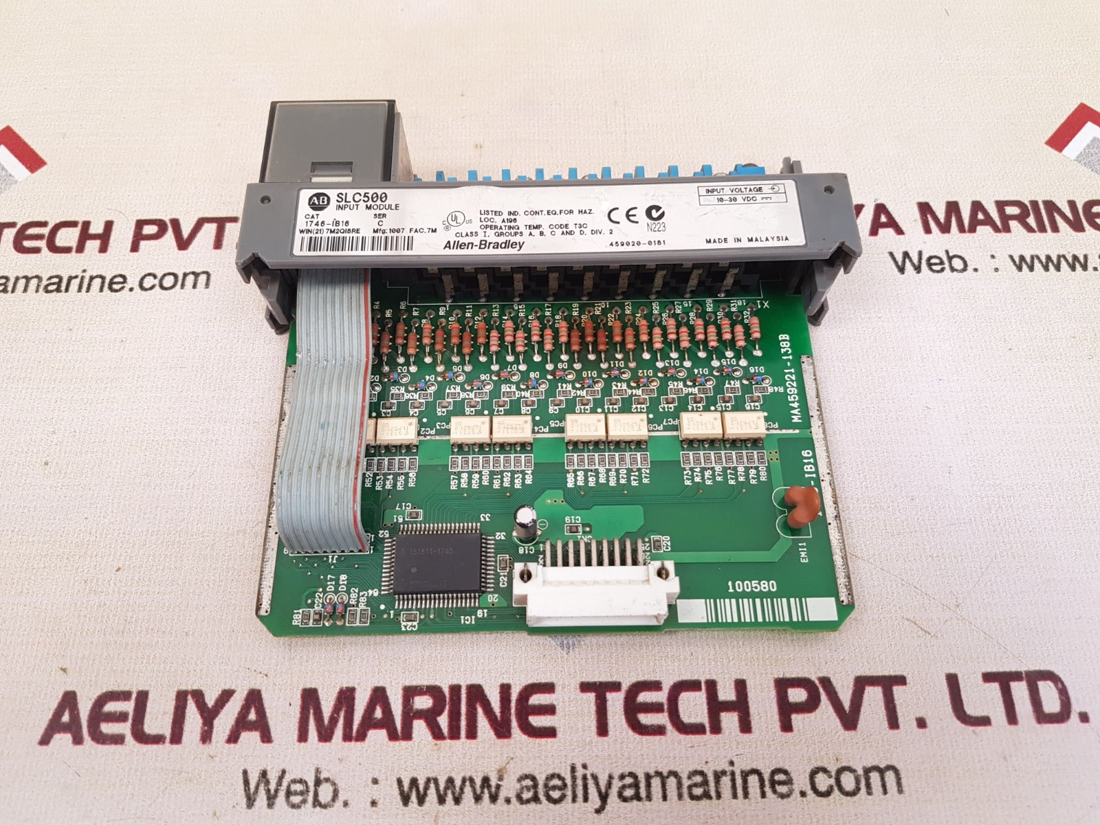 Allen Bradley 1746-ib16 Ser. C Slc500 Analog Input Module 10-30Vdc